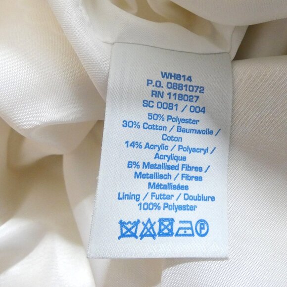 Boden Womens 6L Dress White & Gold Couture Daisies Gorgeous Strapless Pleat NWT - Picture 9 of 16